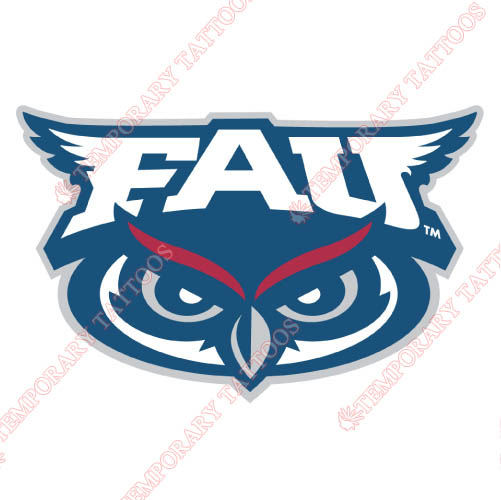 Florida Atlantic Owls Customize Temporary Tattoos Stickers NO.4373